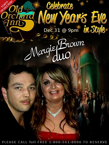 Poster for New Years Eve with Margie Brown Duo
