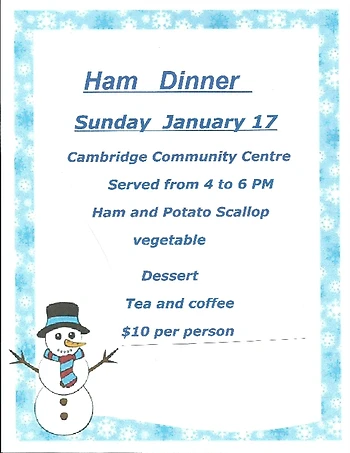 Poster for Ham & Scallop Potato Dinner