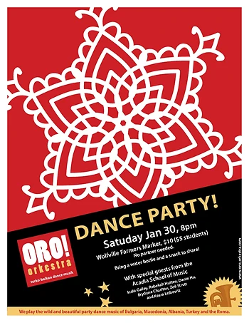 Poster for ORO! Orkestra Dance Party