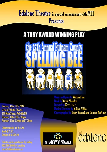 Poster for Putnam County Spelling Bee