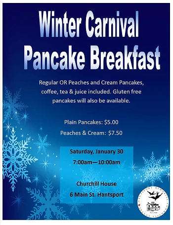 Poster for Winter Carnival Pancake Breakfast