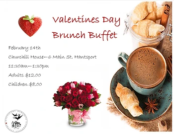 Poster for Valentine's Day Brunch Buffet