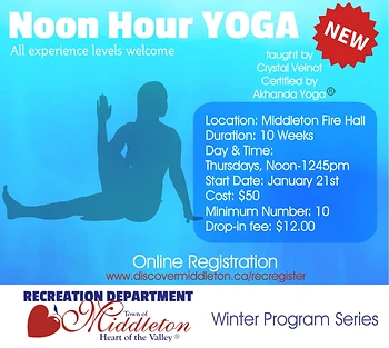 Poster for Noon Hour Yoga
