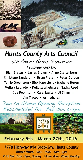 Poster for Hants County Arts Council Group Show