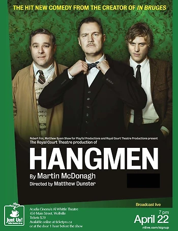 Poster for Hangmen by Martin McDonagh