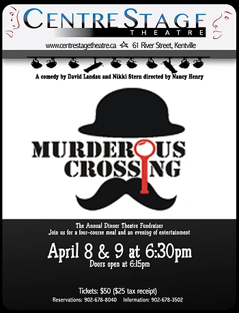 Poster for Murderous Crossing (Dinner Theatre)