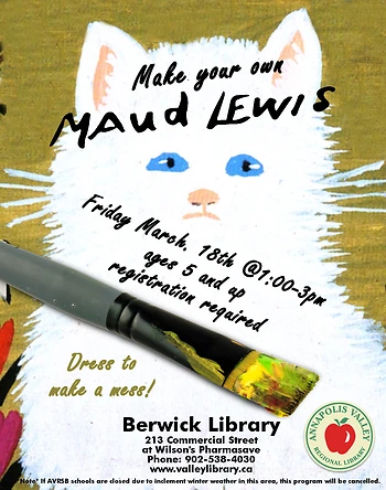 Poster for Make Your Own Maud Lewis