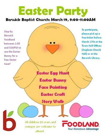 Poster for Easter Party 