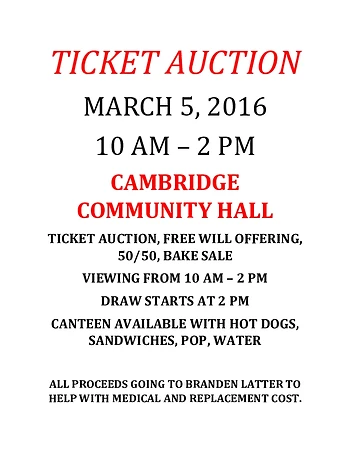 Poster for Ticket Auction