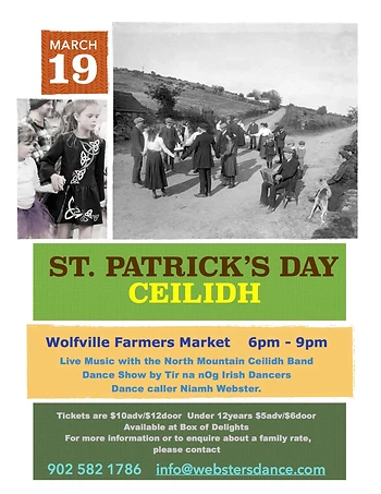 Poster for St. Patrick's Ceilidh Dance
