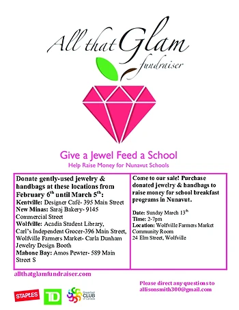 Poster for All That Glam Fundraiser