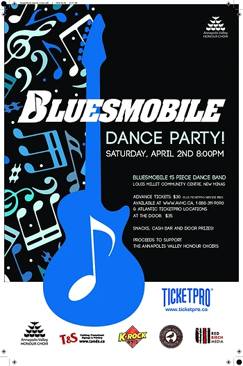 Poster for Bluesmobile Dance Party