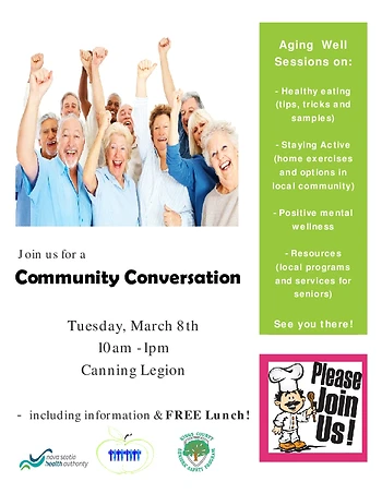Poster for Community Conversation on Ageing Well