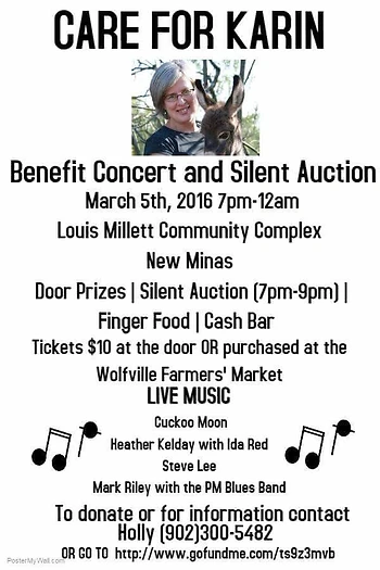 Poster for Care for Karin Benefit