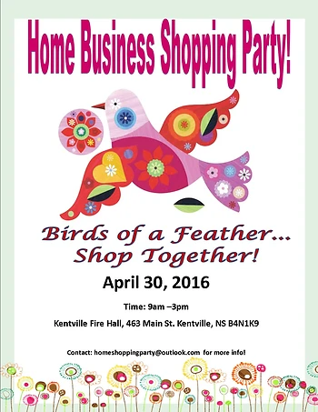 Poster for Home Business Shopping Party!