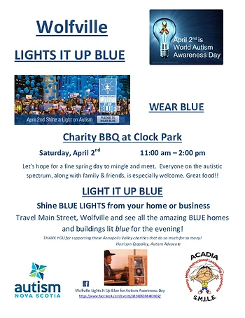 Poster for Light It Up Blue for Autism Awareness