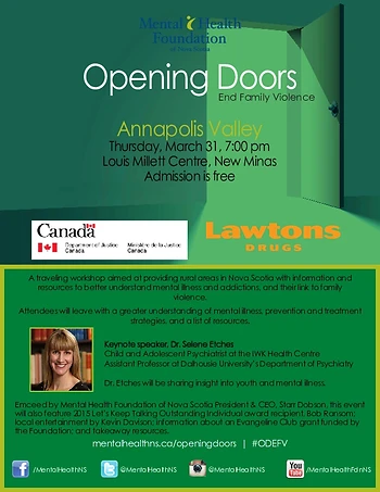 Poster for Opening Doors - End Family Violence