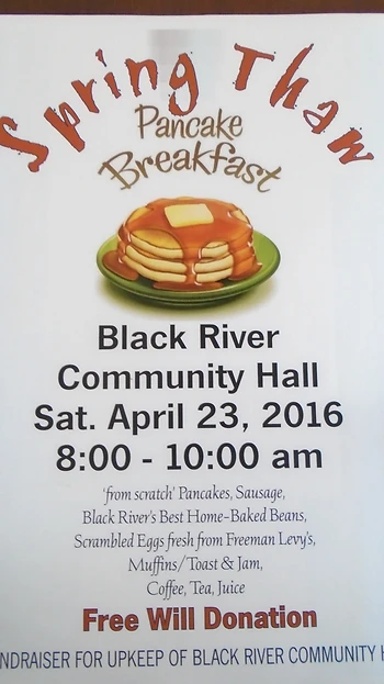 Poster for Spring Thaw Pancake Breakfast