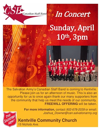 Poster for Canadian Staff Band