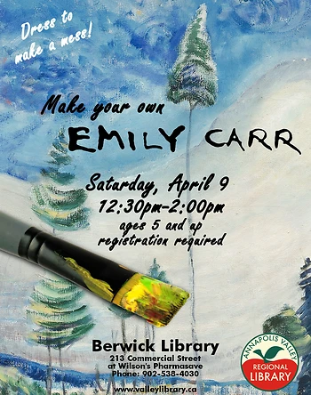 Poster for Make your own Emily Carr
