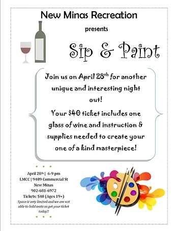 Poster for Sip & Paint