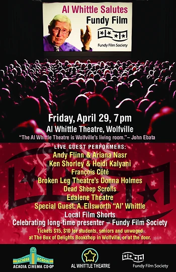 Poster for Al Whittle Salutes Fundy Film