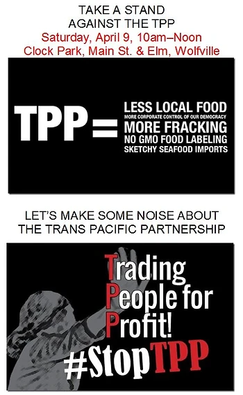 Poster for Take A Stand Against The TPP