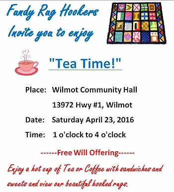 Poster for Fundy Rug Hookers Tea & Rug Display