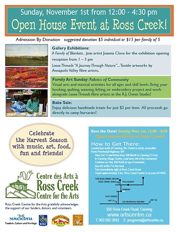 Poster for Open House and Harvest Celebration