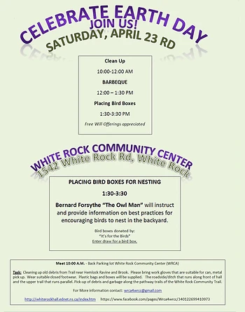 Poster for Earth Day Celebration and Clean Up
