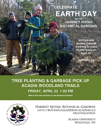 Poster for Earth Day Planting and Clean up