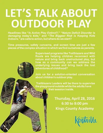 Poster for Let's Talk about Outdoor Play