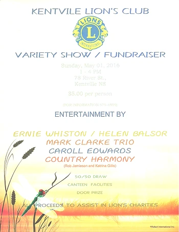 Poster for Variety Show / Fundraiser