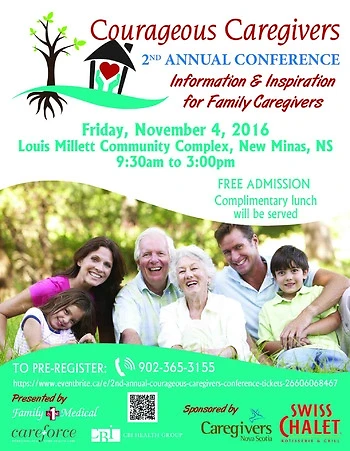 Poster for Courageous Caregivers Conference