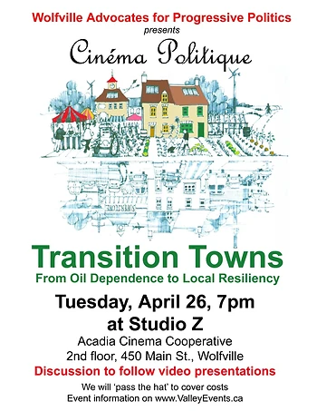 Poster for Cinéma Politique – Transition Towns