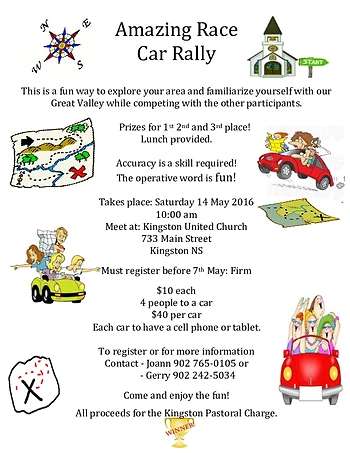 Poster for Amazing Race Car Rally