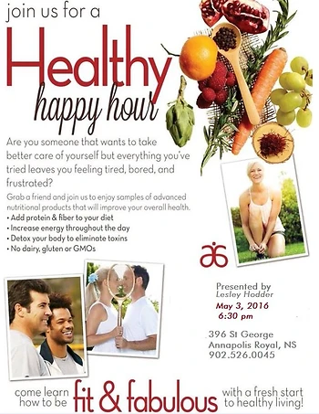 Poster for Healthy Happy Hour