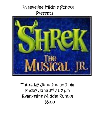 Poster for Shrek The Musical Jr.