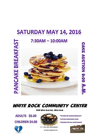 Poster for Pancake Breakfast & Cake Auction