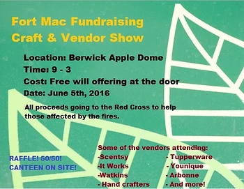 Poster for Fort Mac Fundraiser