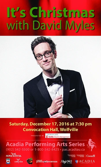 Poster for It's Christmas with David Myles