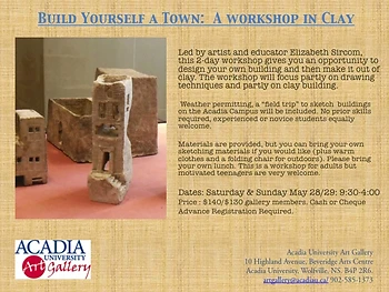 Poster for Build Yourself A Town: A workshop in Clay