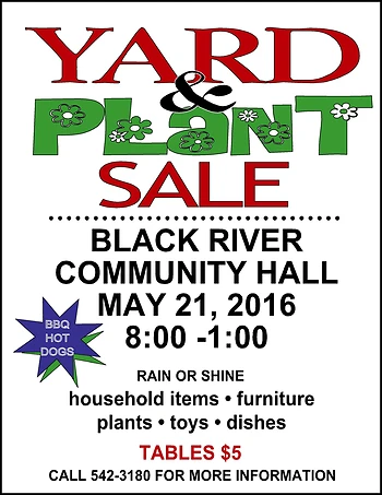 Poster for Yard & Plant Sale