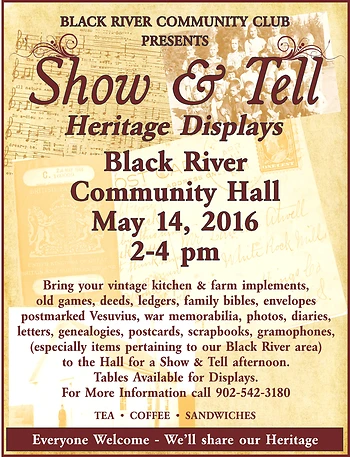 Poster for Show & Tell Heritage Displays