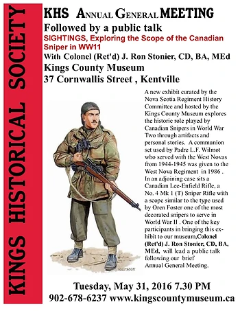 Poster for SIGHTINGS, Exploring the Scope of the WWII Canadian Sniper