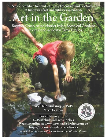 Poster for Art in the Garden Camp