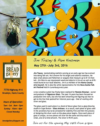 Poster for Opening: Jim Tracey & Pam Kinsman