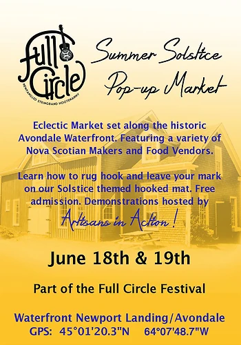 Poster for Summer Solstice Pop-up Market