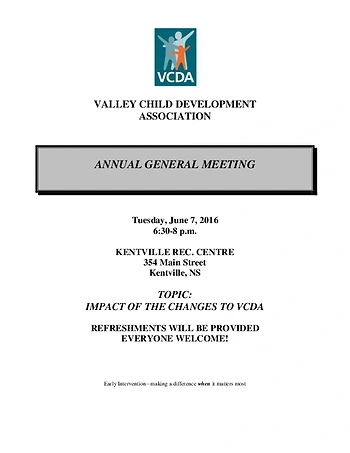 Poster for Valley Child Development 
