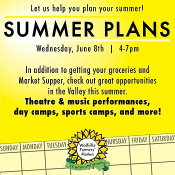 Poster for Summer Plans Community Market